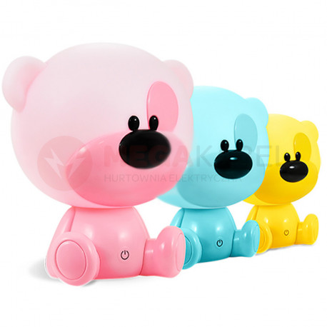 LED BIBI teddy bear night light pink 2.5W 309907 Polux