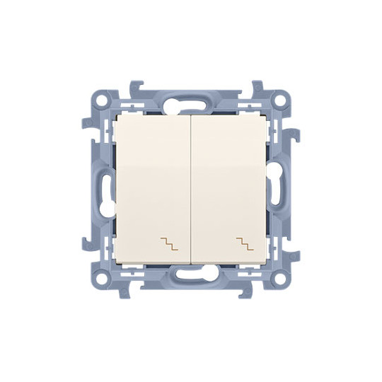 Simon10 Łącznik schodowy podwójny CW6/2.01/41 kolor kremowy