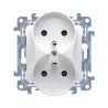 Simon10 double earthed socket CGZ2M.01/11 white SIMON