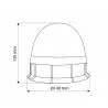 LAMPA OSTRZEGAWCZA NISKA LED TT.190L 12/24V