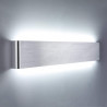 Lampa ścienna kinkiet LED 2x5W srebrna zimna MK