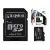Karta pamięci microSD 128GB U1 CANVAS + adapter KINGSTON