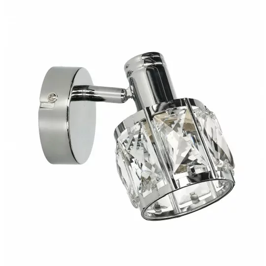 Lampa kinkiet DESALIA-1 CR chrom kryształki E14 Vitalux