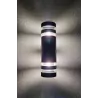Lampa elewacyjna SIERRAS kinkiet dwukierunkowy 2xE27 okrągła kolor czarny MK MEGAKABEL