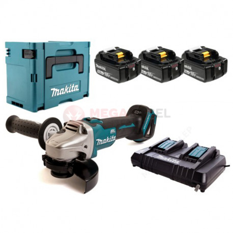 Cordless angle grinder 3x18V 5Ah DGA504RTJ3 MAKITA