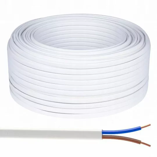 Przewód elektryczny kabel YDY płaski 2x1 1 metr