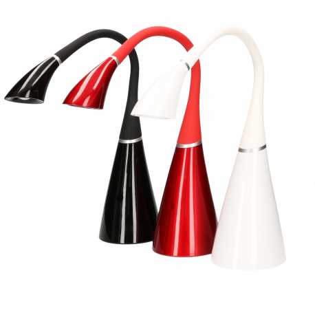 Desk lamp DEL-1411 white gloss LED 4.5W USB