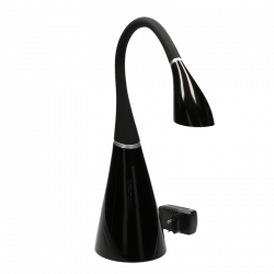 Lampka biurkowa DEL-1411 czarny połys LED 4,5W USB