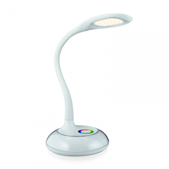 RGB LED desk lamp COSMOS 2 white 6.5W Polux