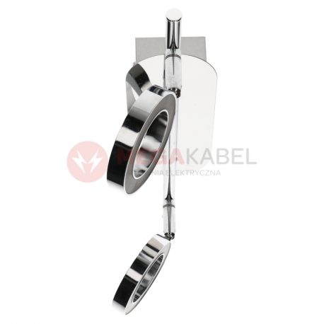 Kinkiet ozdobny DORIAN-2 LED chrome 2x5W b.ciepła
