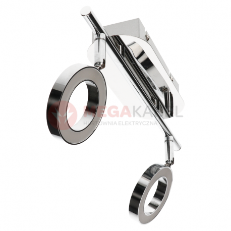 Kinkiet ozdobny DORIAN-2 LED chrome 2x5W b.ciepła