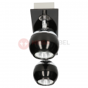 Lampa MATT-2R B/CH black-chrome GU10 2x50W Vitalux