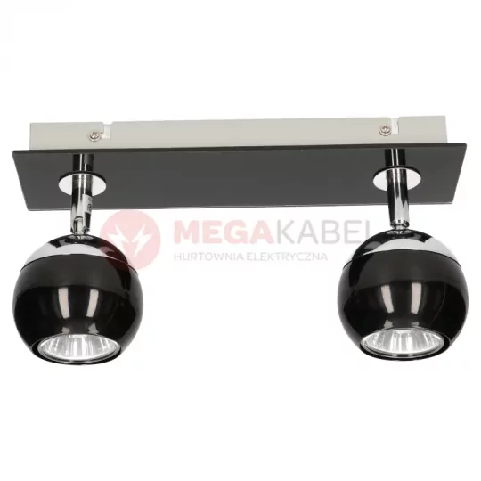 Lampa MATT-2R B/CH black-chrome GU10 2x50W Vitalux