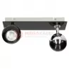 Lampa MATT-2R B/CH black-chrome GU10 2x50W Vitalux