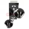 Lampa MATT-2R B/CH black-chrome GU10 2x50W Vitalux