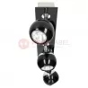 Ceiling lamp MATT-3R B/CH black GU10 3x50W Vitalux