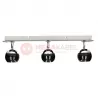 Ceiling lamp MATT-3R B/CH black GU10 3x50W Vitalux