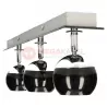 Ceiling lamp MATT-3R B/CH black GU10 3x50W Vitalux