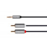 Kabel jack 3.5 wtyk - 2RCA 5m KM1217 Kruger&Matz