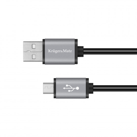 Kabel USB - microUSB 1m KM1235 Kruger&Matz