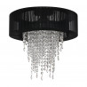 Lampa sufitowa plafon z kryształkami glamour MODENA I Black 5261 60W E27 NOWODVORSKI