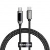 Kabel USB-USB C 1m 100W z wyświetlaczem CATSK-B01 BASEUS