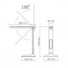 Lampka biurkowa LED 5W czarna VLE-TF05B VIDEX