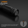 Latarka LED Videx VLF-A105RH 10W 2200mAh aku.