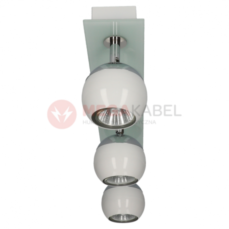 Lampa MATT-3R W/CH white-chrome GU10 3x50W Vitalux