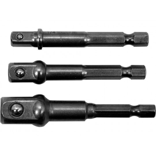 Zestaw adapterów HEX do nasadek 1/4,3/8,1/2 YT-04685 YATO