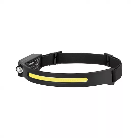 Latarka czołowa aku. 3W opaska COB 5W URZ0935
