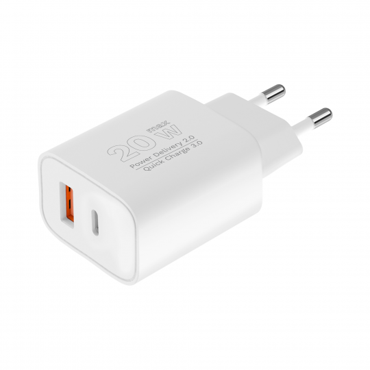 Ładowarka sieć. USB-USB C Quick Charge KM0854 Kruger&Matz