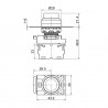 Przycisk wystający, czerwony NYG3-HR TRACON
