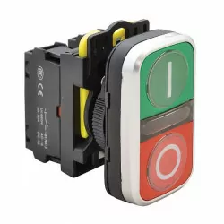 Przycisk podwójny zielony +...