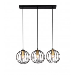 Lampa wisząca BORA-3 czarno...