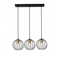 Lampa wisząca BORA-3 czarno...