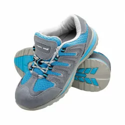 Półbuty damskie szaro -...