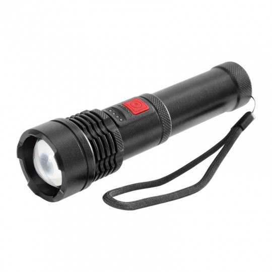 Latarka LT-12 LED COB 12W zoom Aku.2200mAh Virone