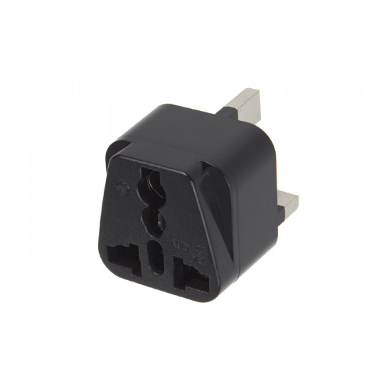 Adapter gniazdo EU wtyk UK czarny MCE154 MACLEAN