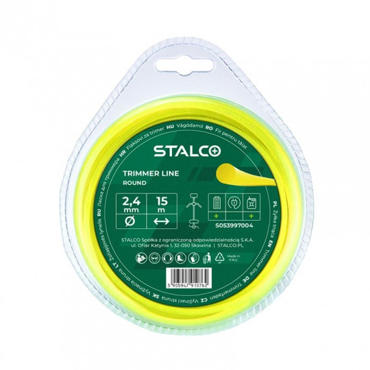 Żyłka tnąca okrągła Round 2,4mm x 15m S053997004 STALCO