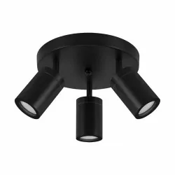 Lampa TENOR 3C black GU10...