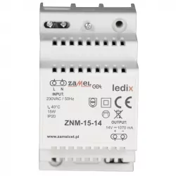 Zasilacz DIN LED 14V DC 15W...