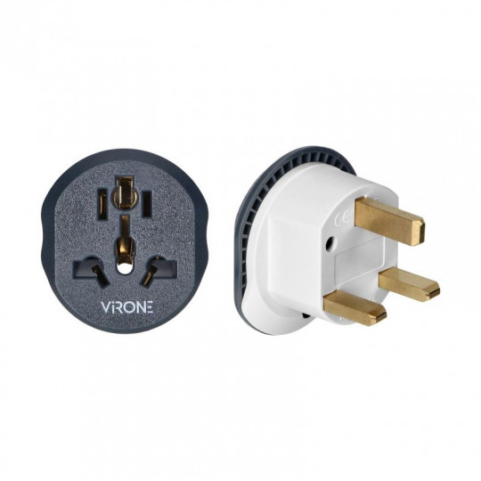 Adapter podróżny wtyk UK gniazdo uniwersalne TA-7 VIRONE