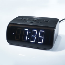 Radiobudzik czarny TS490...