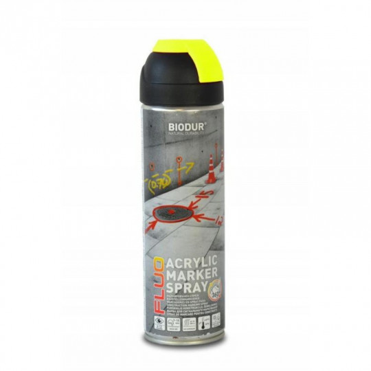 Marker Spray fluo żółty 500ml geodezyjny 006576