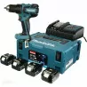 Zestaw wiertarko-wkrętarka DDF459RF4J + 4x3Ah 18V Makita