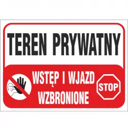 Tabliczka ostrzegawcza...