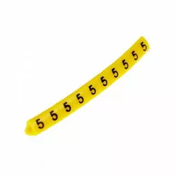 Oznacznik cyfry "5" żółty...