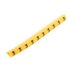 Oznacznik cyfry "3" żółty...