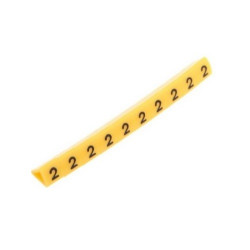 Oznacznik cyfry "2" żółty...